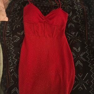Windsor Sparkling Red Mini Dress